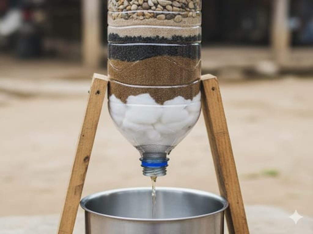 Con materiales simples como arena, carbón y una botella plástica, podés armar un filtro casero para mejorar la calidad del agua.