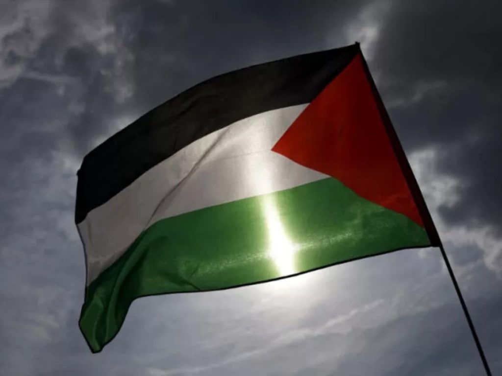 Bandera de Palestina. Foto: AFP.
