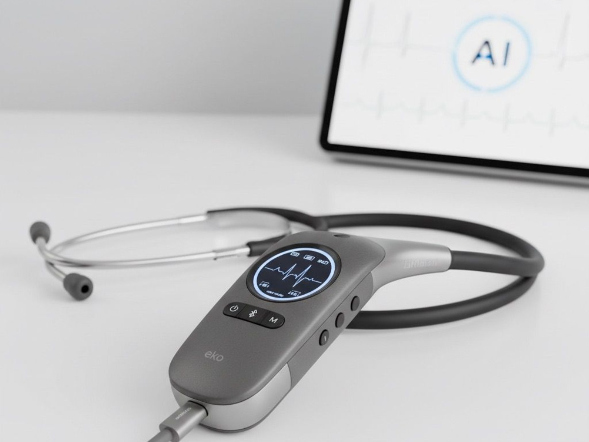 Investigadores del Instituto Politécnico Nacional desarrollan un dispositivo portátil con inteligencia artificial que identifica sonidos cardíacos anormales con una precisión del 96 %. Foto: Inteligencia Artificial.