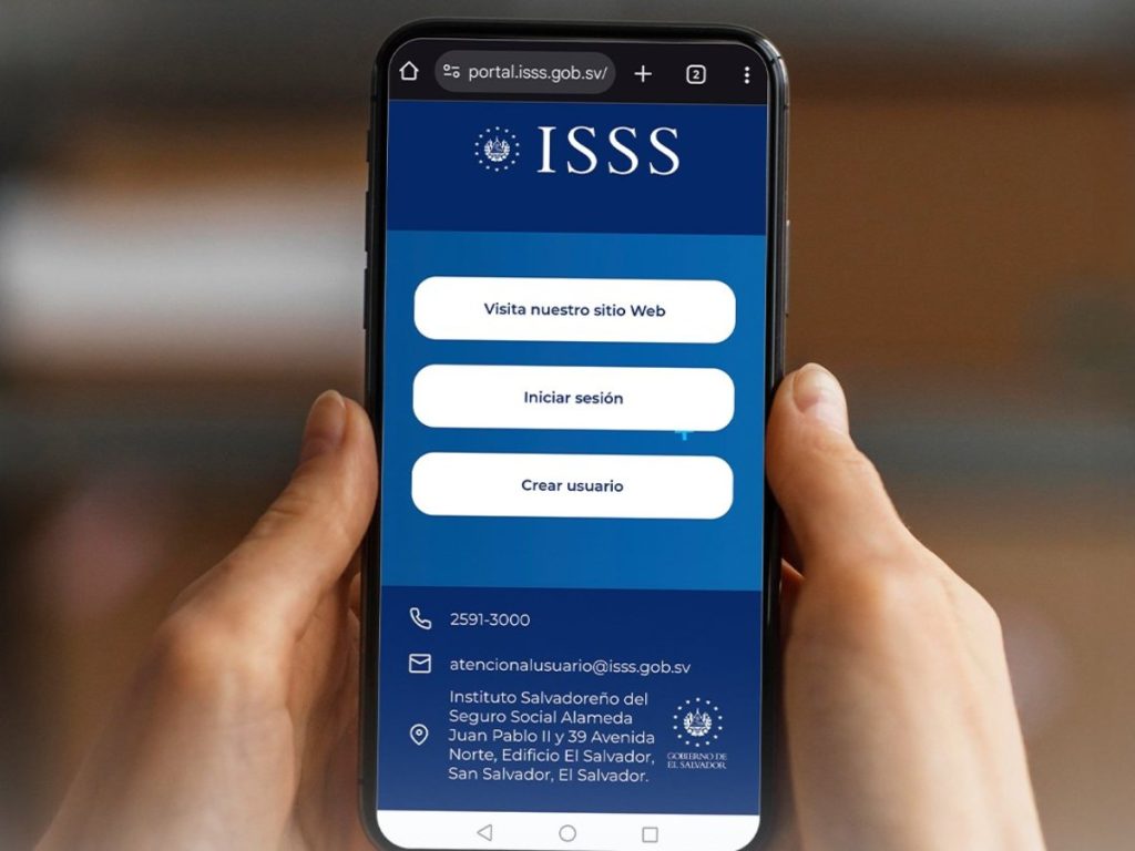 Los usuarios pueden consultar el estado de su subsidio por incapacidad en el portal web del ISSS.