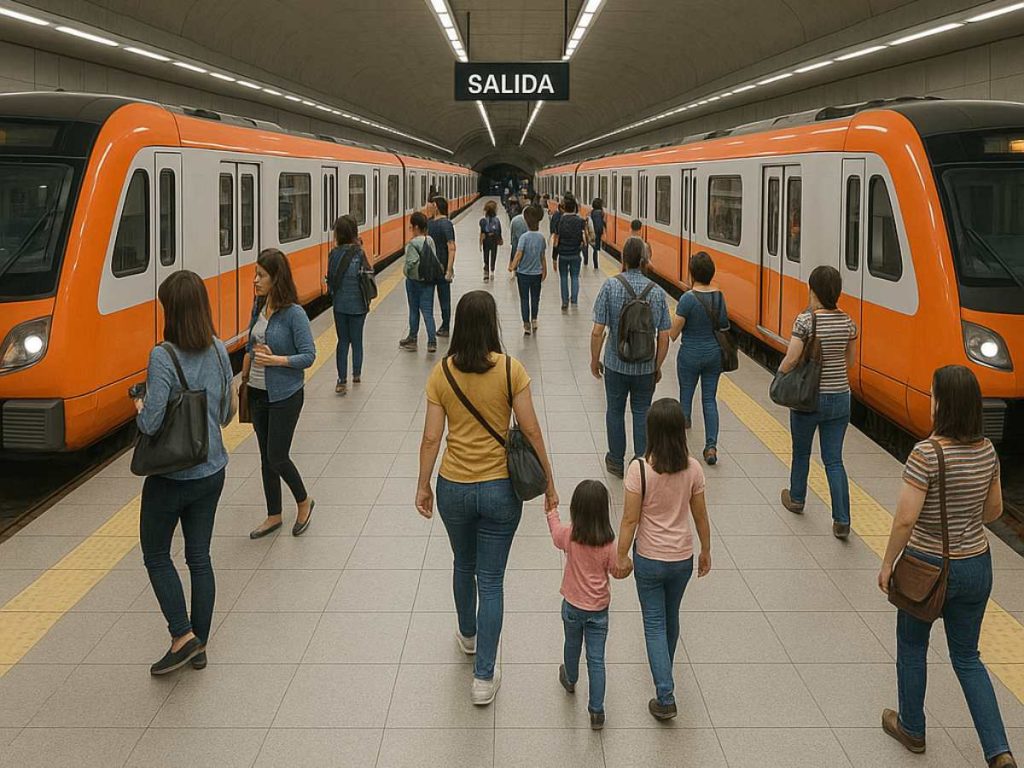 El diseño subterráneo del metro permite no afectar las calles y la circulación actual.