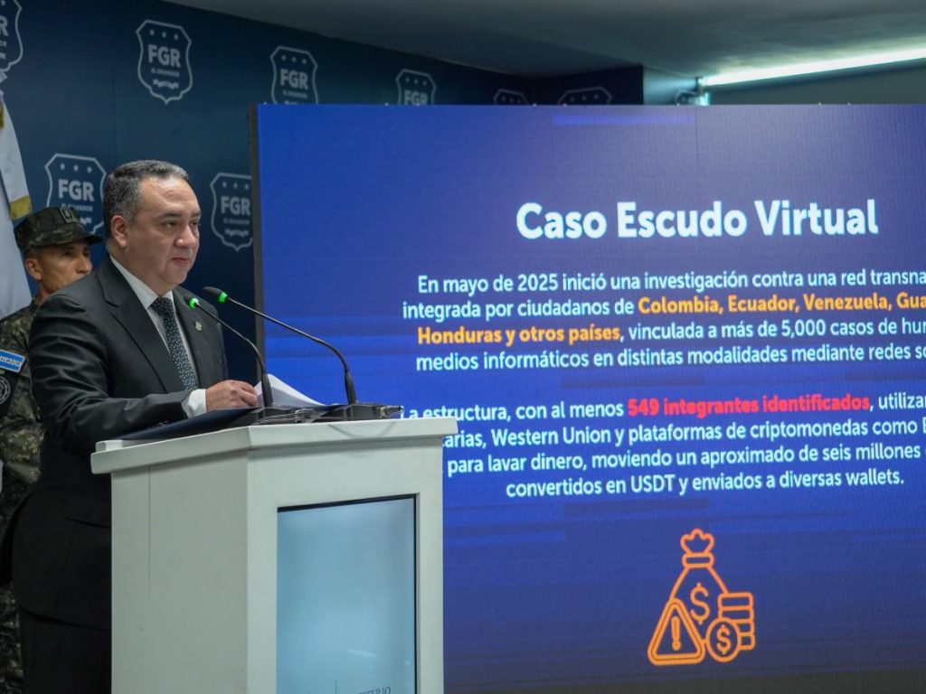 Las autoridades alertan sobre el uso de cuentas prestadas para cometer delitos y hacen un llamado a denunciar. Foto: cortesía Fiscalía General de la República.