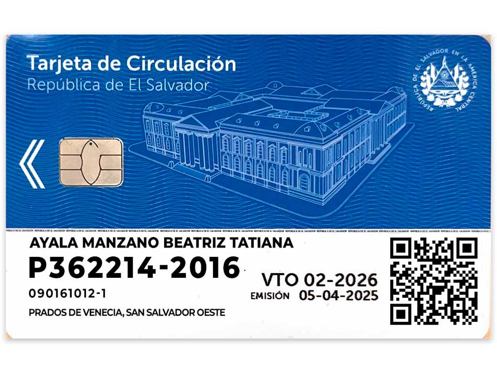 Tarjeta de circulación