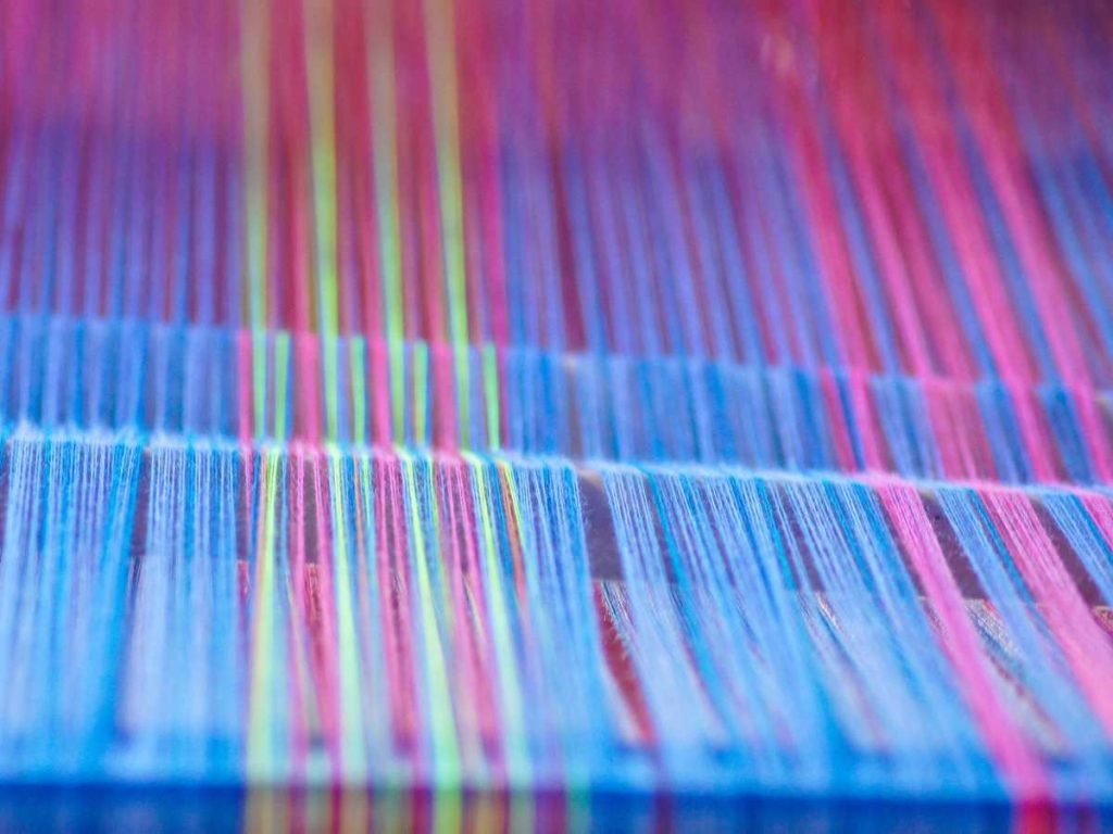 Artesanos haciendo hamacas en San Sebastian