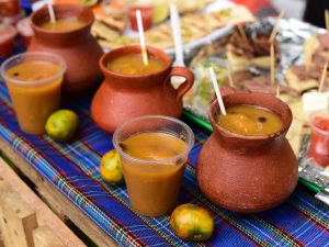 Platillos en el festival del jocote