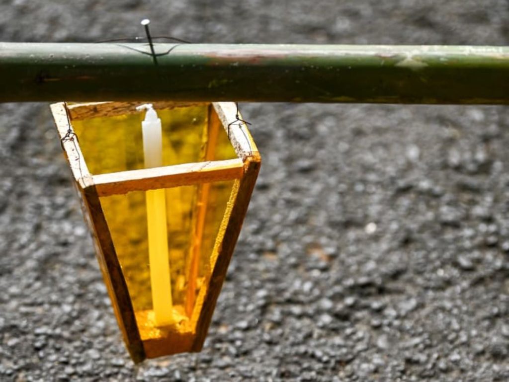 Un farolito del festival de Ahuachapán