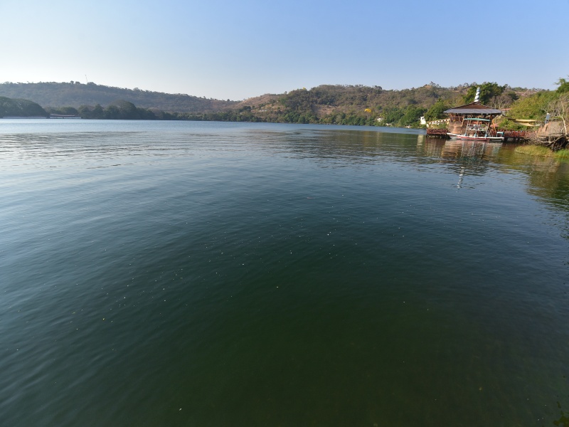 La Laguna de Apastepequel, donde los turistas pueden disfrutar de sus aguas.