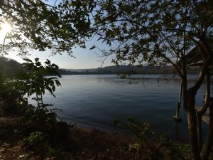 La Laguna de Apastepequel, donde los turistas pueden disfrutar de sus aguas.