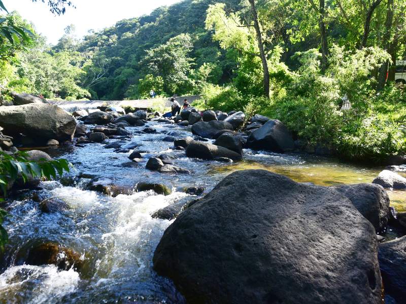 Un rincón escondido entre las montañas de Talnique: agua limpia, sombra natural y tranquilidad absoluta.