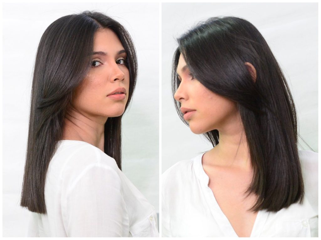Katherine revitalizó su cabello virgen con un tratamiento nutritivo que eliminó el frizz, devolvió el brillo natural y dejó una textura suave, manejable y protegida contra el calor.