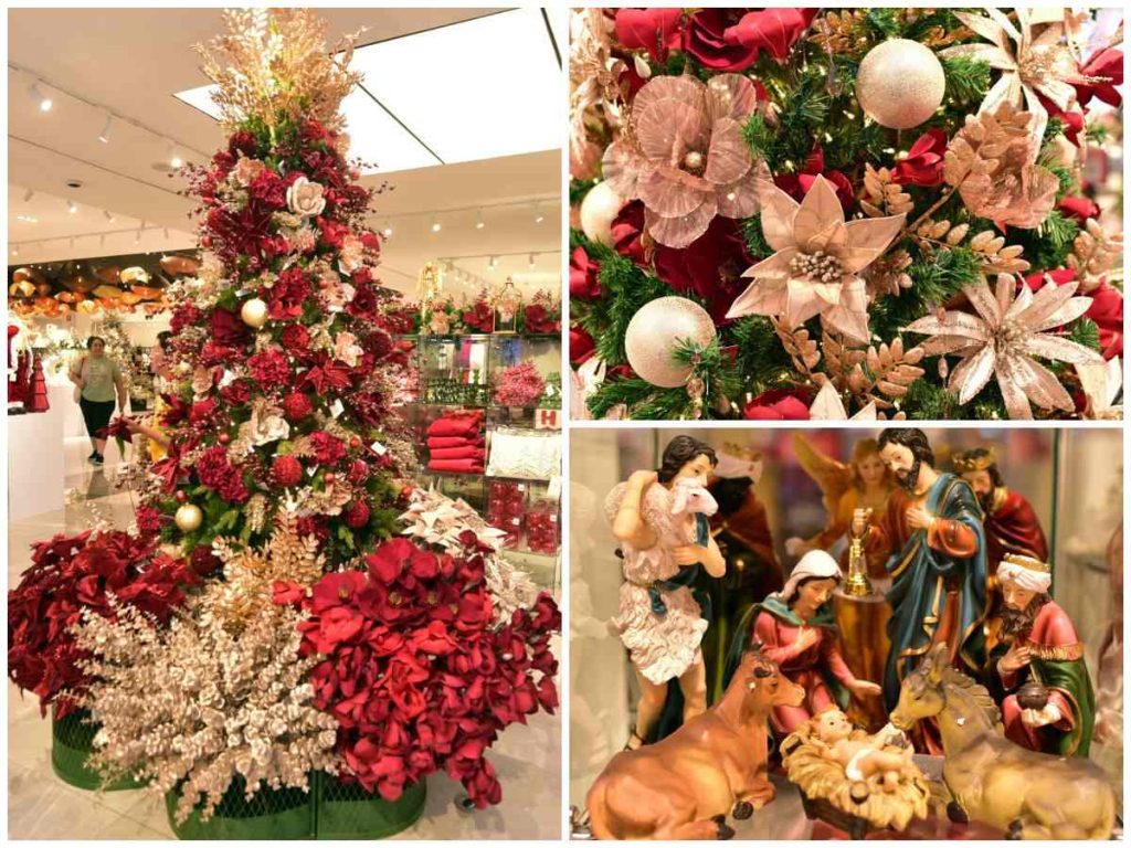 Berry Christmas aporta elegancia y tradición con el rojo burgundy, dorados y ángeles que evocan el calor familiar y el verdadero espíritu navideño.