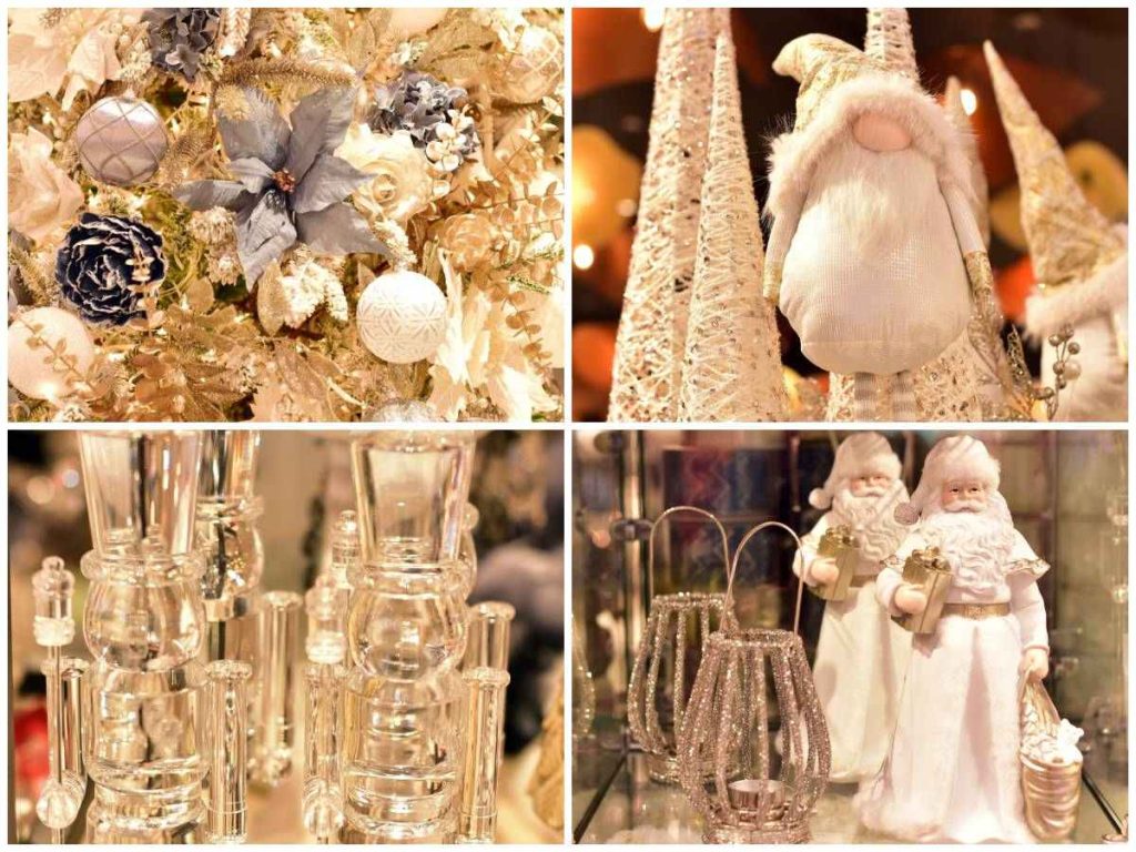 Let It Snow transforma el hogar en un sueño invernal con tonos perlados, celestes y detalles etéreos que evocan pureza, luz y fantasía navideña.