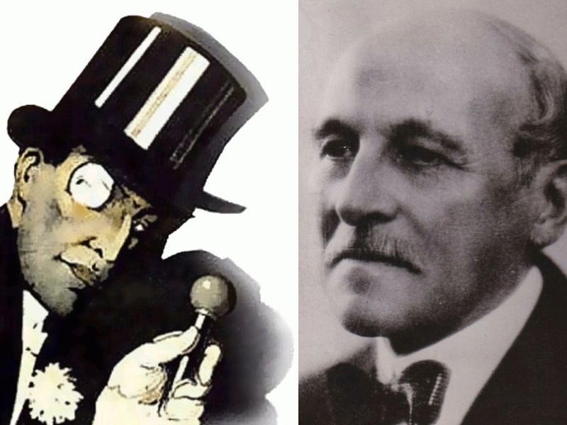 El escritor francés Maurice Leblanc publicó una serie de novelas protagonizadas por el «Caballero ladrón», Arsenio Lupin. Fotos: Wikipedia