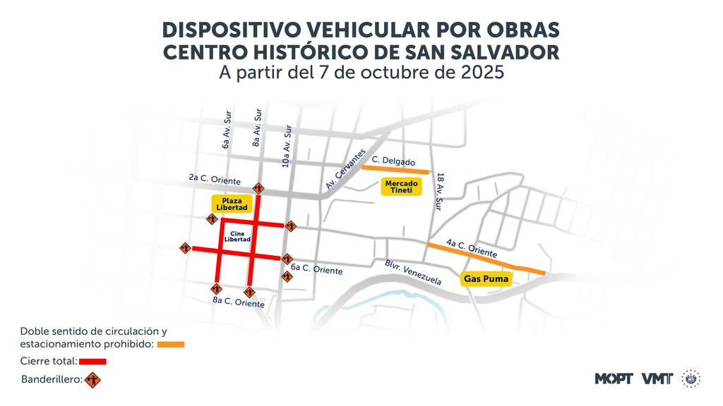Cierre de calles MOP
