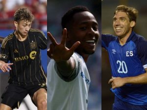 Brayan Gil, Pablo Punyed y Nathan Ordaz.