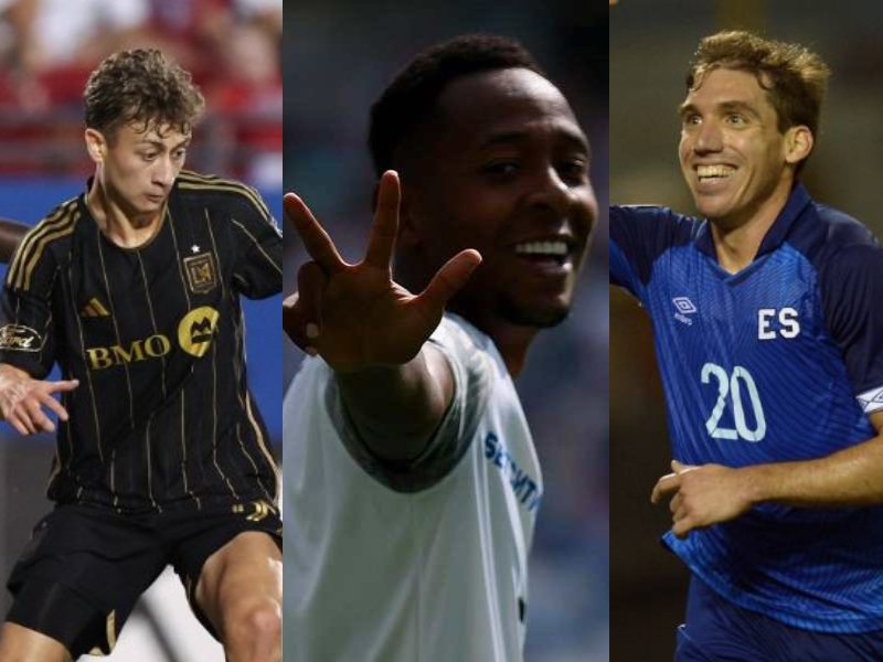 Brayan Gil, Pablo Punyed y Nathan Ordaz.