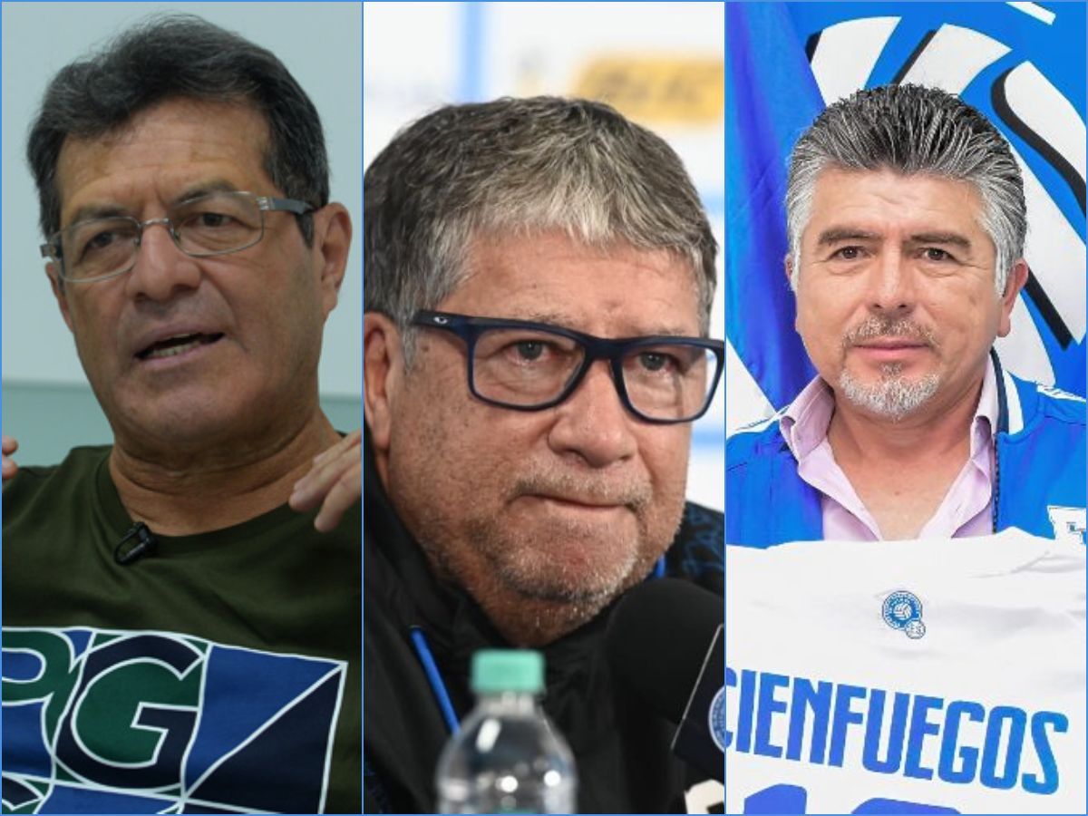Hugo Pérez, Bolillo Gómez y Mauricio Cienfuegos. Foto elsalvador.com