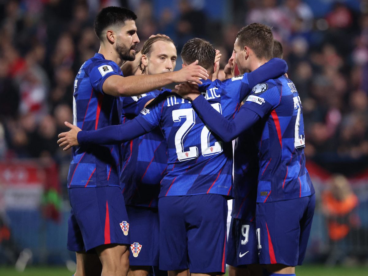 La Selección de Croacia celebra victoria rumbo al mundial 2026. Foto AFP