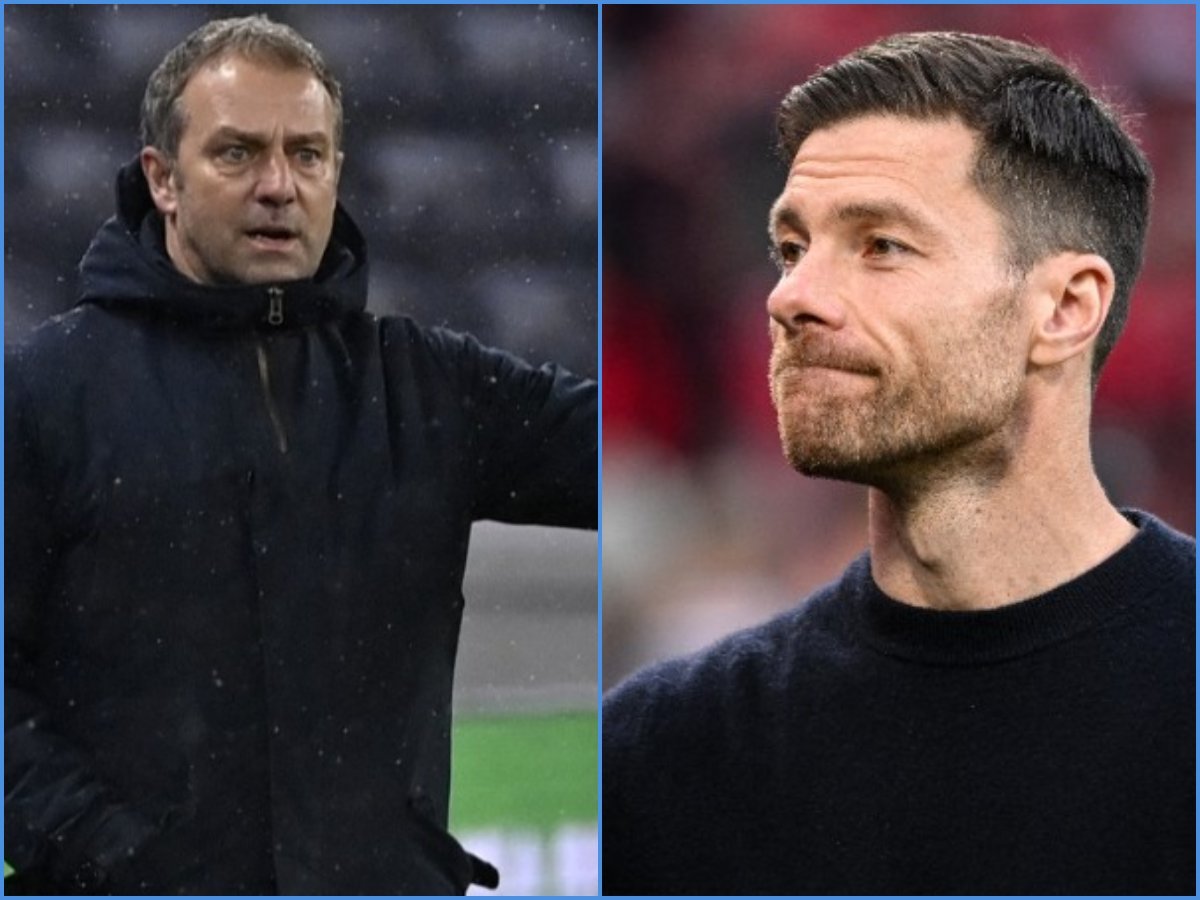 Hansi Flick (izq.) y Xabi Alonso (der.) se enfrentan en el clásico español. Foto elsalvador.com