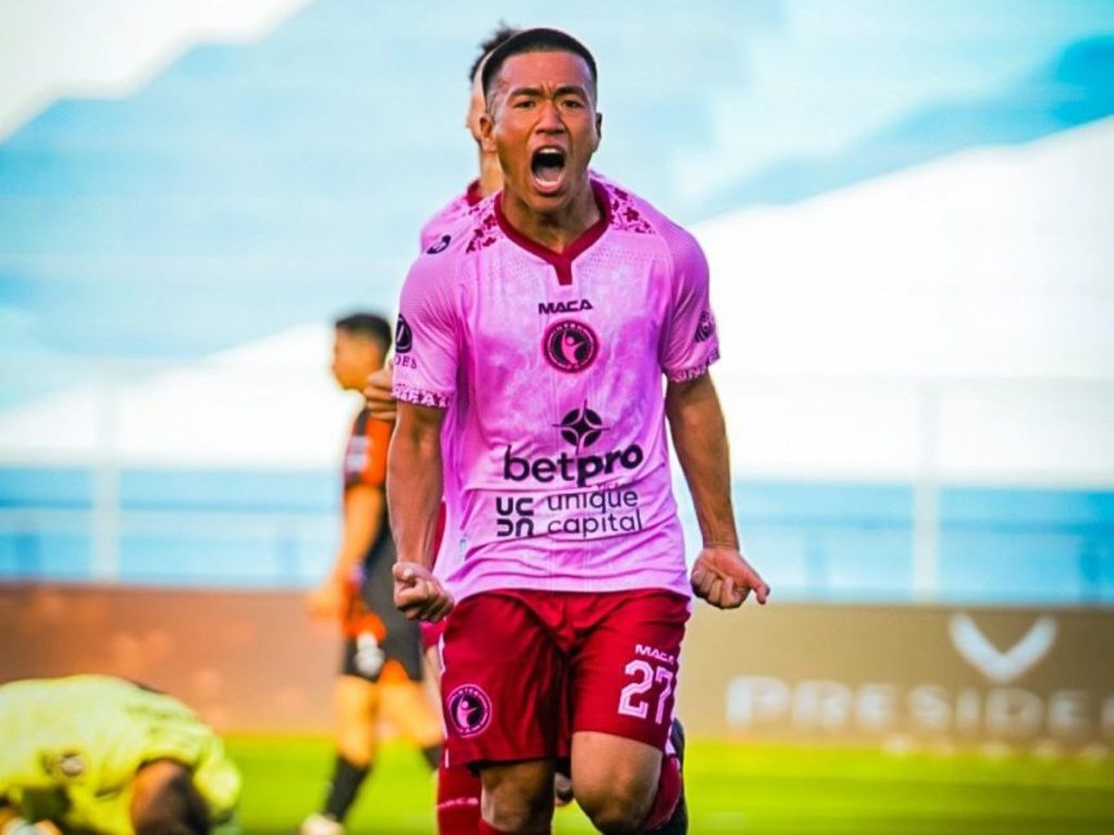 Kou Gotou, del Inter FA, celebrando su gol contra el Águila. Foto X Inter FA