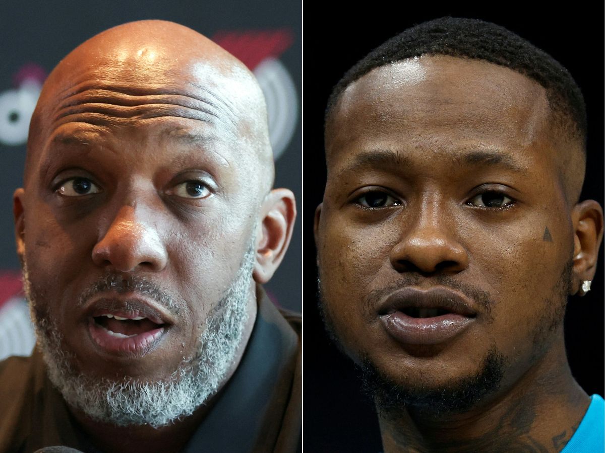 Chauncey Billups (izq.) y Terry Rozier, entrenador y jugador de la NBA fueron detenidos por apuestas ilegales. Foto AFP