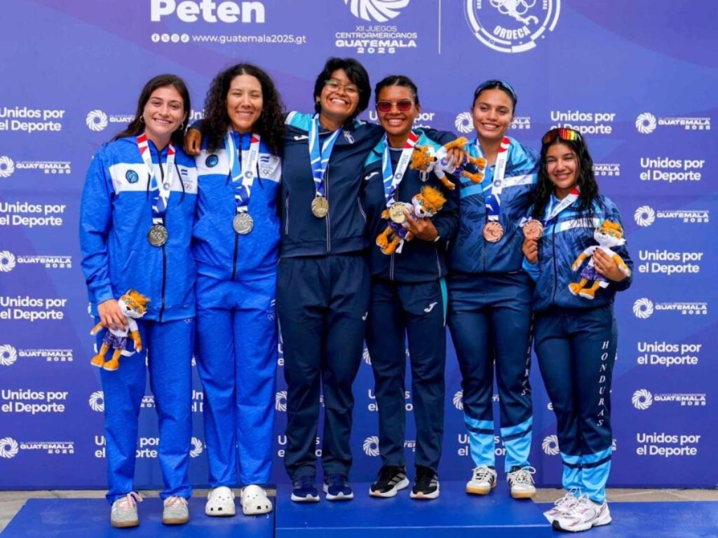 El remo se llevó ocho medallas en los Juegos Centroamericanos Guatemala 2025. Foto INDES
