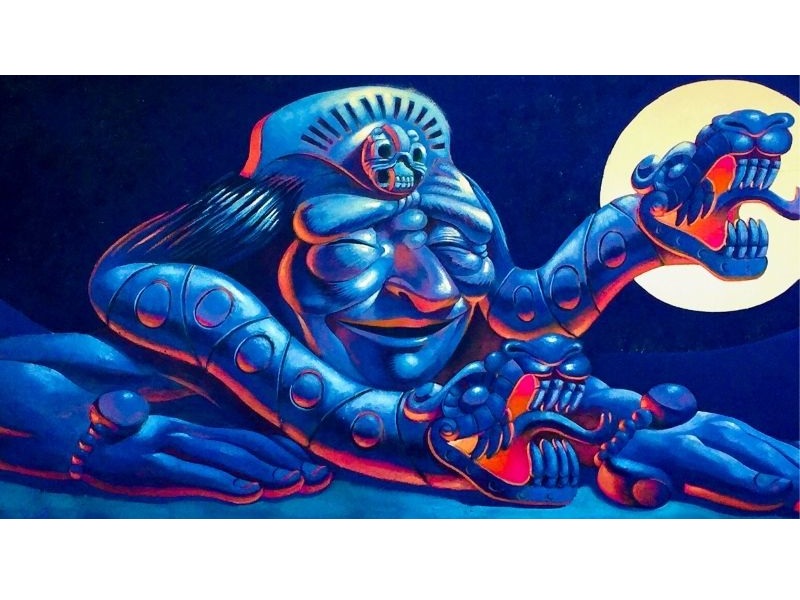 Mural de Gonzalo Vásquez plasmado este año en Ciudad Mante, México.