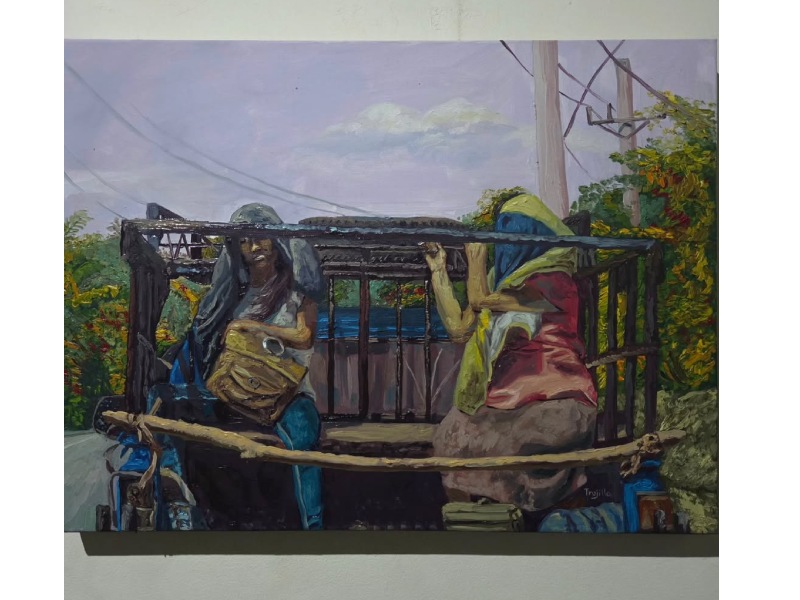 Con 26 años, Fernando Trujillo ya ha expuesto en importantes espacios culturales del país. Su obra “Historias en la taberna” obtuvo mención honorífica en 2024.