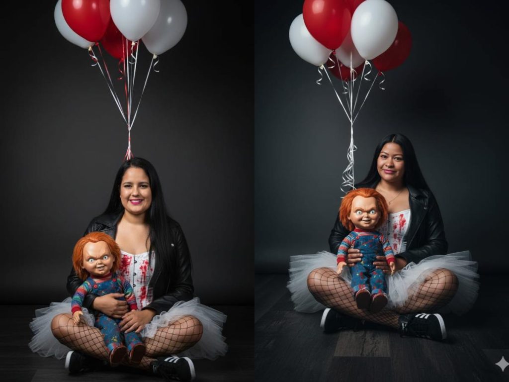 Los usuarios también hacen sus creaciones con personajes de películas de terror como Chucky