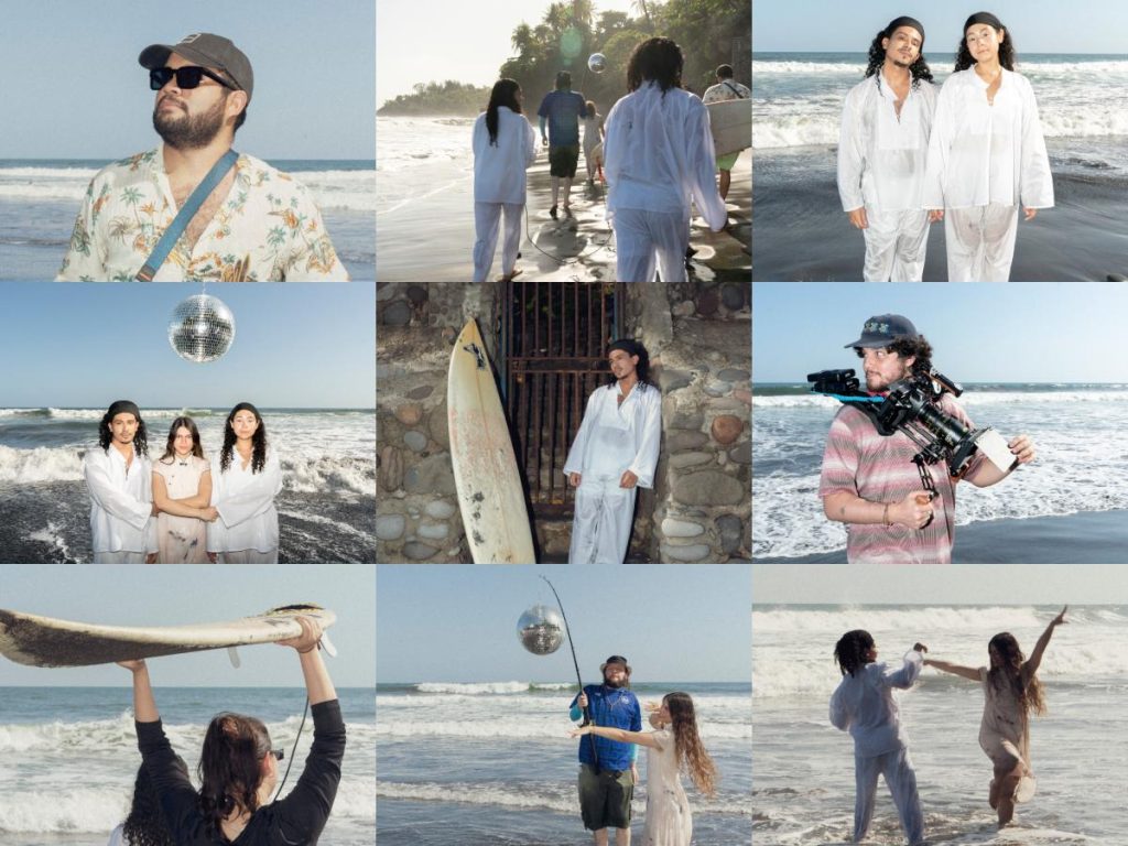 Ricardo Bendek y todo su crew durante la grabación del videoclip “Las olas”. Fotografía/ Mariana Cabrera