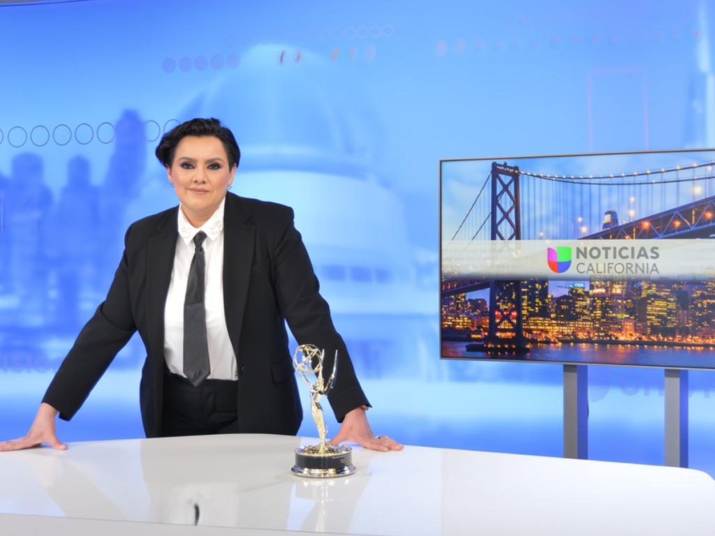 La periodista salvadoreña Lenny Castro, galardonada con un Emmy regional en California. Fotografía/ cortesía