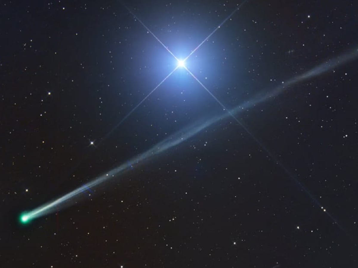 Imagen del cometa C/2025 R2 (SWAN) captada el 15 de septiembre de 2025 .Imagen/ Gerald Rhemann y Michael Jäger.