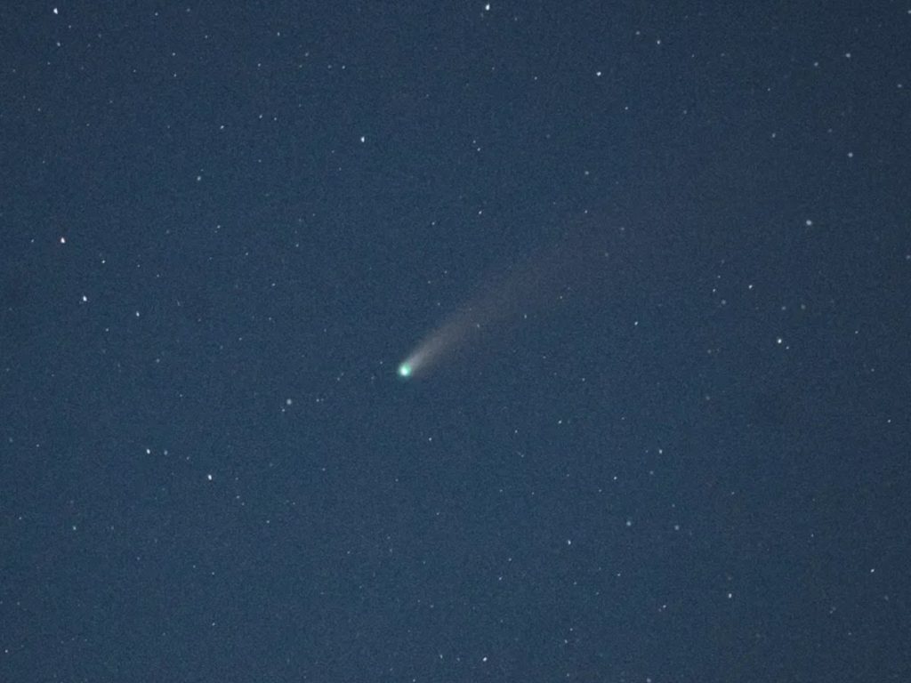 Cometa C/2025 A6 (Lemmon) captado desde La puerta del diablo. Otro cometa más a la lista", escribió Daniel Castellon en su iInstagram. Fotografía/ cortesía