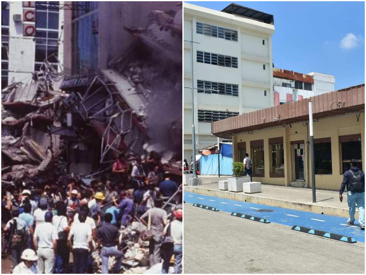 El corazón del Centro Histórico de San Salvador tras el terremoto de 1986, una de las zonas más golpeadas por el sismo de magnitud 5.7