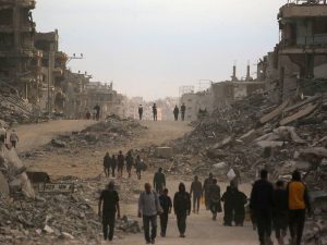 Ayuda humanitaria cruza a Gaza tras alto al fuego