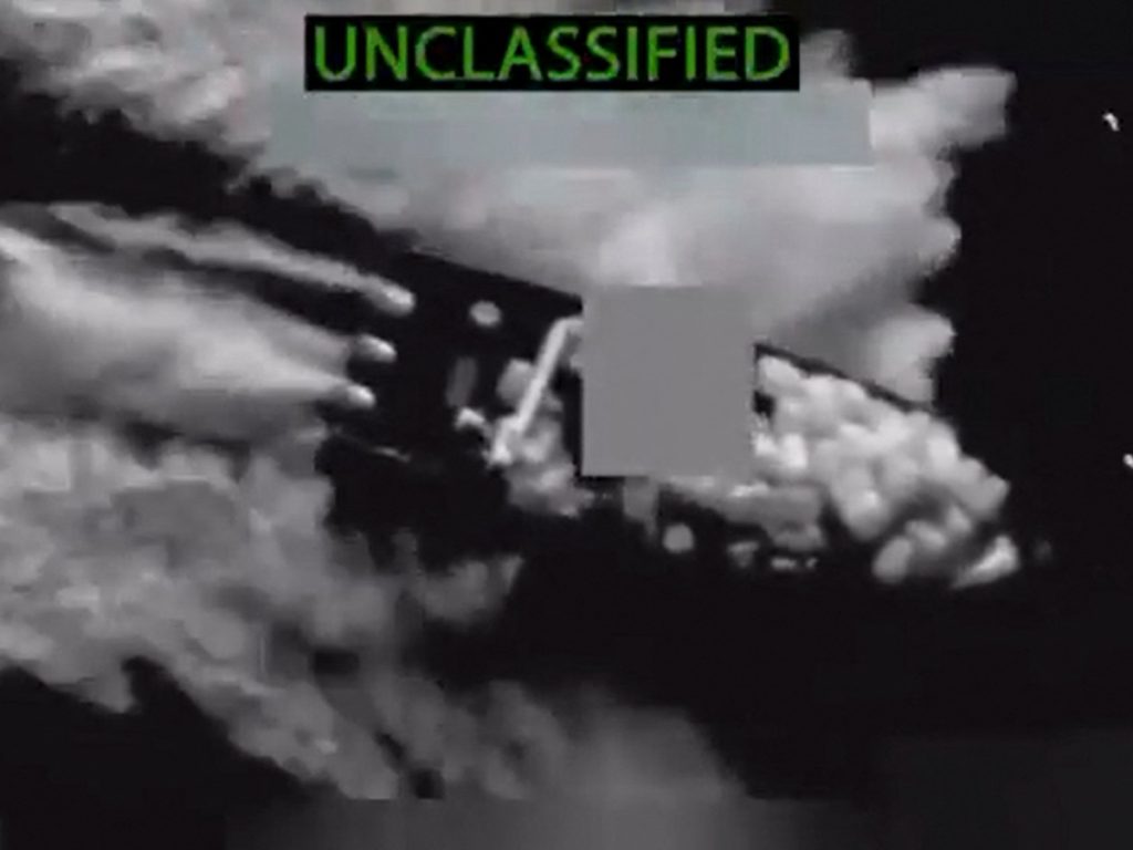 Vista aérea del océano Pacífico, donde EE. UU. confirmó varios ataques recientes a embarcaciones.