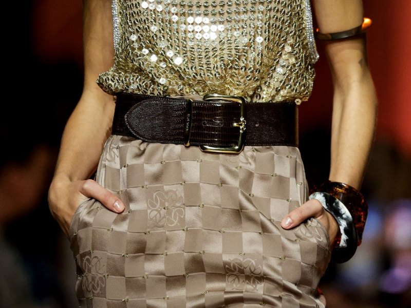 Detalle de textura de una creación de Elie Saab. / AFP