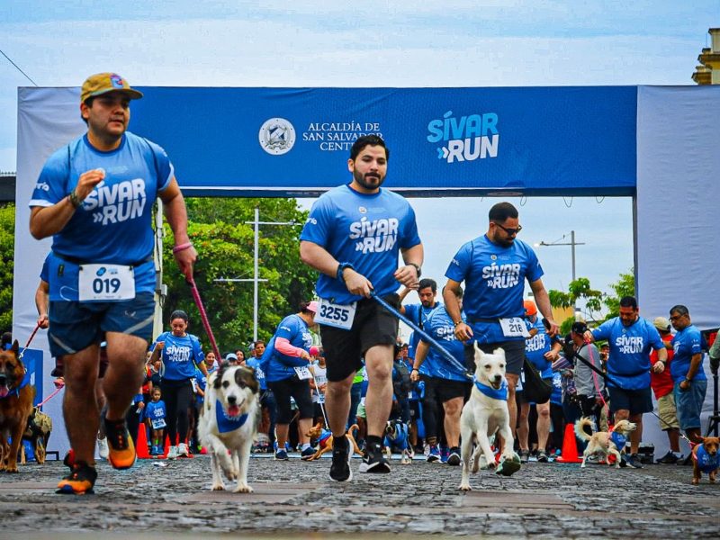 Zona de meta en la Sívar Run 2025. / Foto cortesía Alcaldía San Salvador Centro