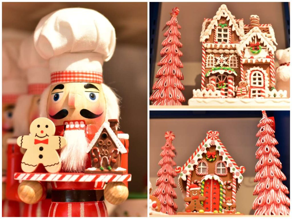 Inspiración dulce y encantadora de la colección Candyland de almacenes Siman: casitas, muñecos y árboles que transforman tu villa navideña en un mundo de fantasía.