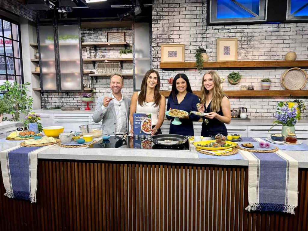 Aleyda Batarse durante su participación en CTV’s Your Morning, uno de los programas matutinos más vistos en Canadá, donde presentó sus recetas saludables.