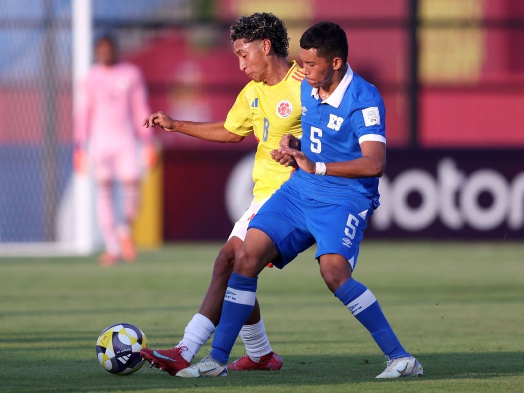 Selecta Sub17 empató con Colombia en el mundial de Qatar. Foto X Selecta