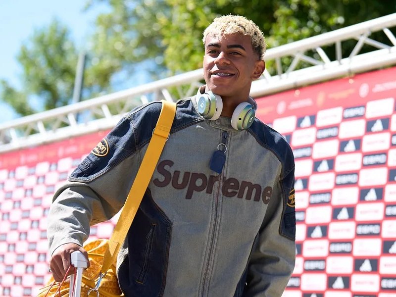 El delantero Lamine Yamal.