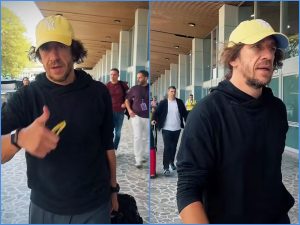 Carles Puyol llegó a El Salvador para el partido de Leyendas. Foto IG realmadridvsbarcelonaleyendas