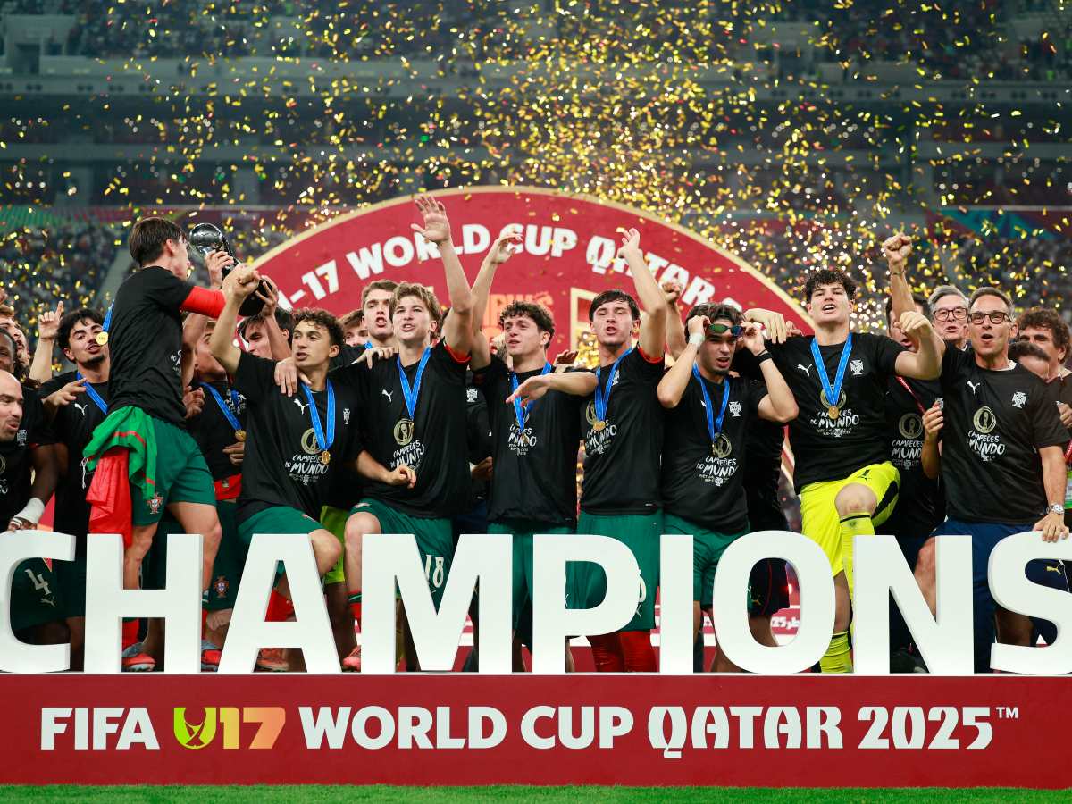 Portugal se corona campeón Sub-17 en el mundial de Catar. Foto AFP