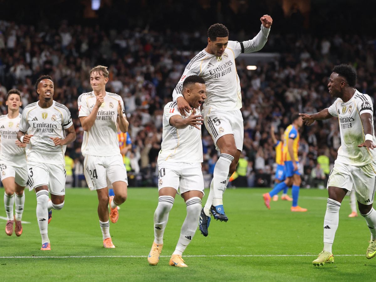 El Real Madrid goleó 4-0 al Valencia. Foto AFP