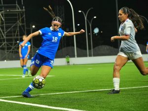 Selecta Femenina Sub-16 perdió 1-0 contra Puerto Rico y se quedó con la medalla de plata en el torneo UNCAF. Foto X Selecta