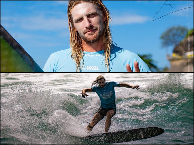 Kai Ellice-Flint, de Australia, en playa El Sunzal. / Foto cortesía Secretaría de Prensa de Presidencia