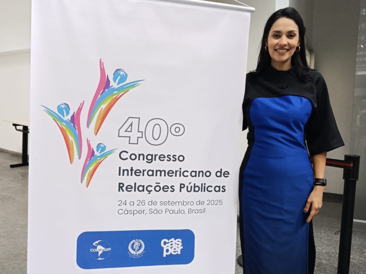 La comunicadora salvadoreña Xiomara Herrera participa en el 40° Congreso Interamericano de Relaciones Públicas, realizado en São Paulo, Brasil.