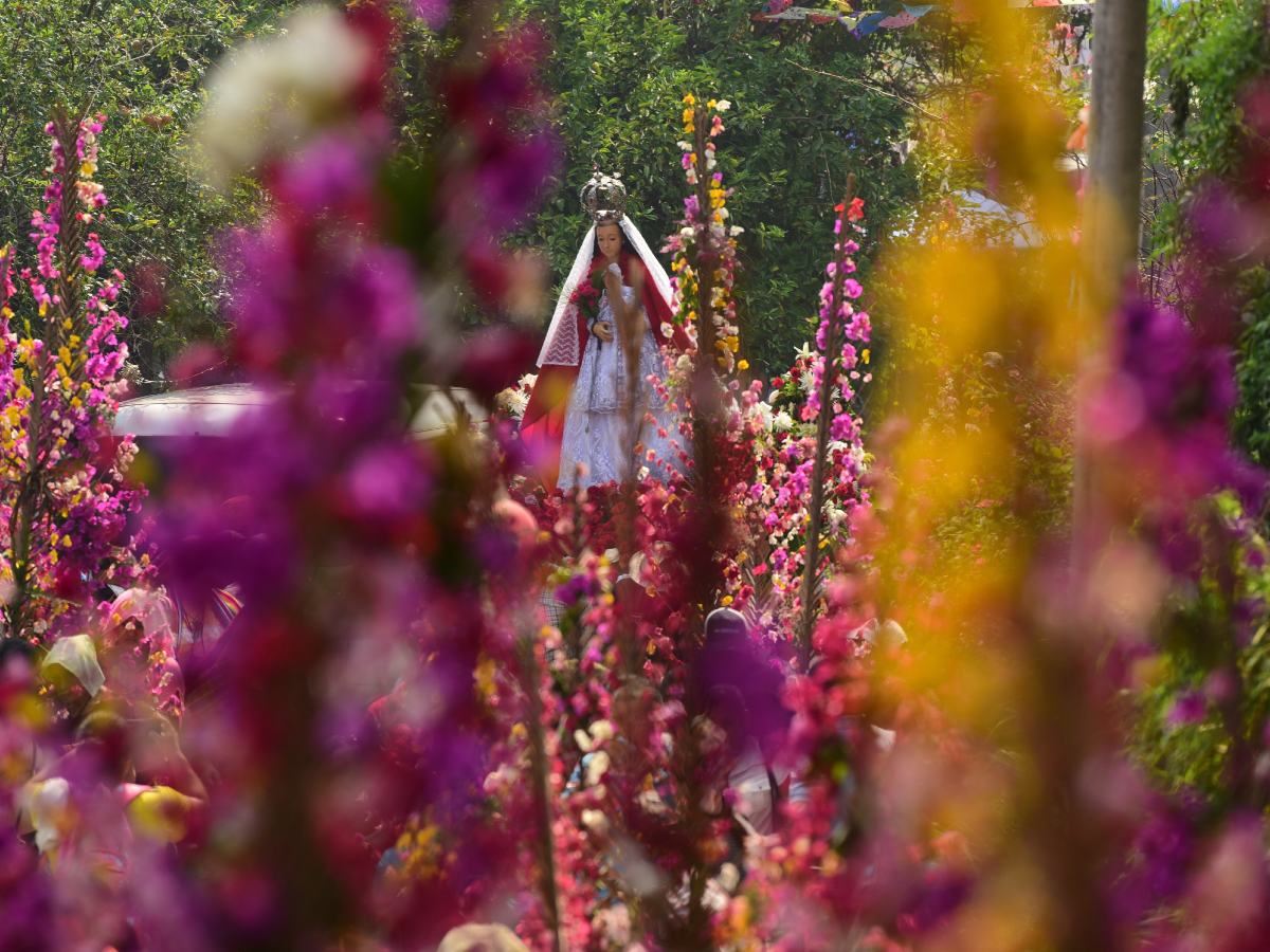 La Hermandad de las Flores y las Palmas de Panchimalco, tradición que representa a El Salvador ante la Unesco como Patrimonio Cultural Inmaterial. Fotografía/ archivo