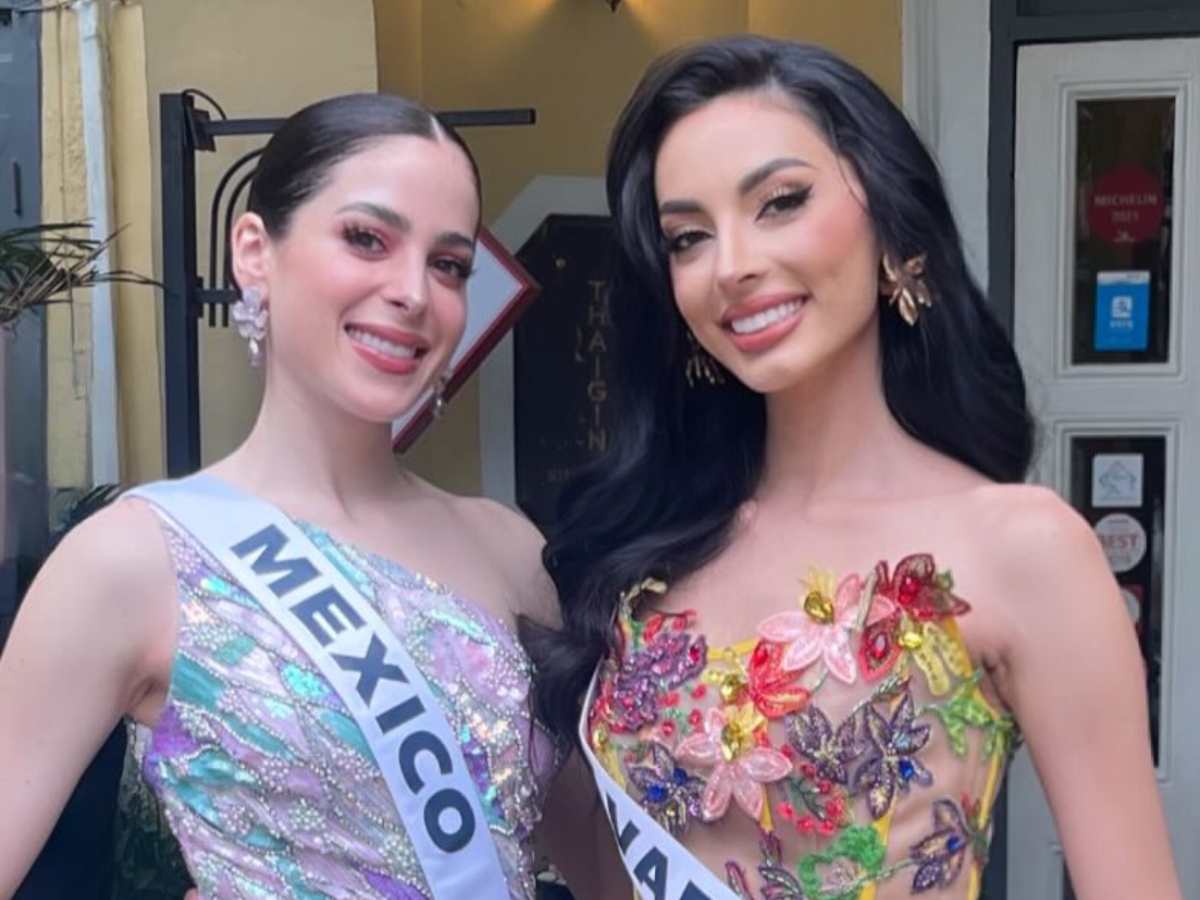 Giulia Zanoni, Miss El Salvador, se ha mostrado cercana a la mexicana Fátima Bosch en recientes actividades del certamen.